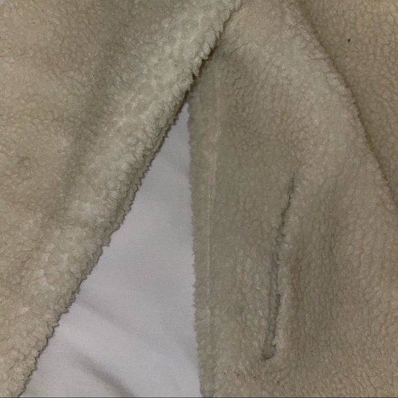 Madewell High Pile Fleece Portland Jacket - Cream/White - Picture 6 of 7
